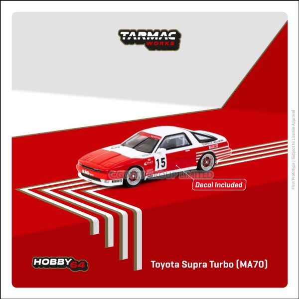 TARMAC WORKS 1/64 豐田 Toyota Supra Turbo (MA70) ETCC 1987 M. Micangeli / E. Calderari TARMAC WORKS 1/64 豐田 Toyota Supra Turbo (MA70) ETCC 1987 M. Micangeli / E. Calderari