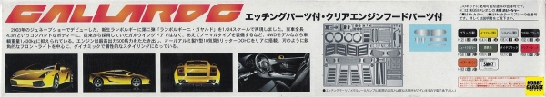1/24 Lamborghini Gallardo DX 付蝕刻片 FUJIMI RSSP 富士美 組裝模型 FUJIMI,1/24,RS,林寶堅尼,Gallardo,DX,蝕刻片,組裝模型