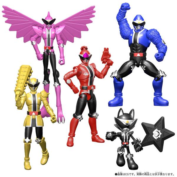 BANDAI 暴太郎戰隊 可動完成品 全5種 分別販售 BANDAI,暴太郎戰隊,可動完成品,全5種,分別販售,