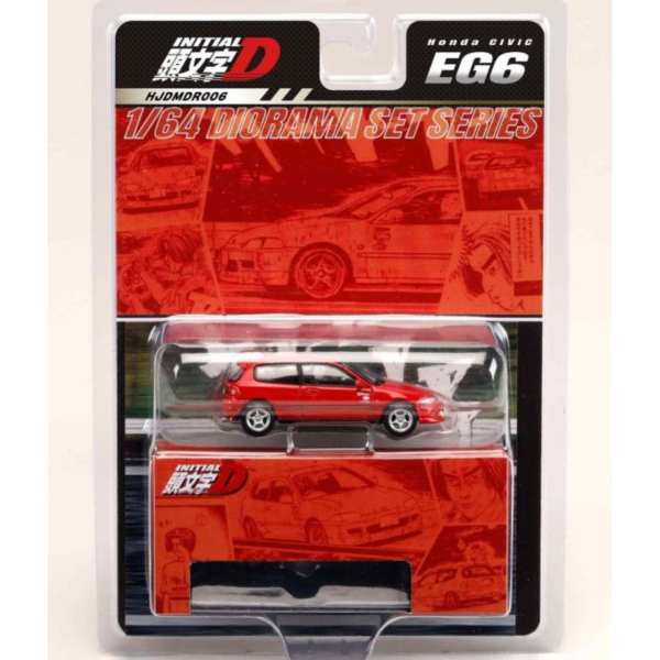 (預購) HOBBY JAPAN 1/64 本田 Diorama Set Series Honda CIVIC (EG6) Myogi Night Kids / Initial D 庄司慎吾VS藤原拓海 對戰場合 20261027 HOBBY JAPAN 1/64 本田 Diorama Set Series Honda CIVIC (EG6) Myogi Night Kids / Initial D 庄司慎吾VS藤原拓海 對戰場合