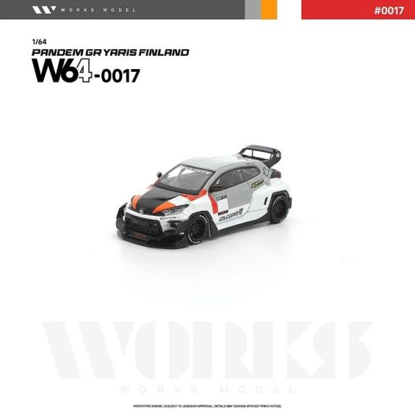 (預購) WORKS MODEL 1/64 PANDEM GR YARIS FINLAND W640017 20260625 WORKS MODEL 1/64 PANDEM GR YARIS FINLAND W640017