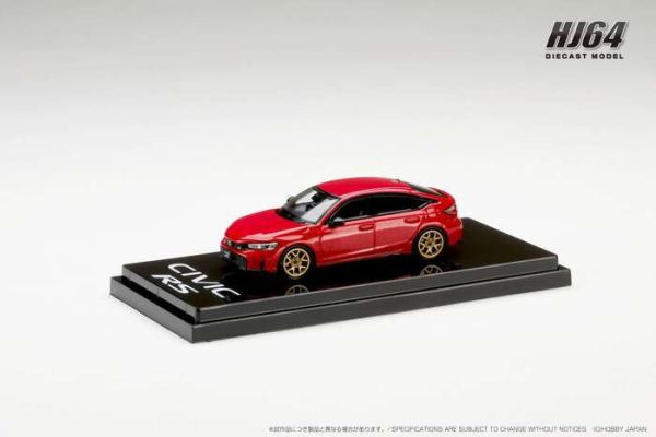 Hobby JAPAN 1/64 本田 Honda CIVIC RS Customized Version Premium Crystal Red Metallic 金屬紅 HJ642046BR Hobby JAPAN 1/64 本田 Honda CIVIC RS Customized Version Premium Crystal Red Metallic 金屬紅 HJ642046BR