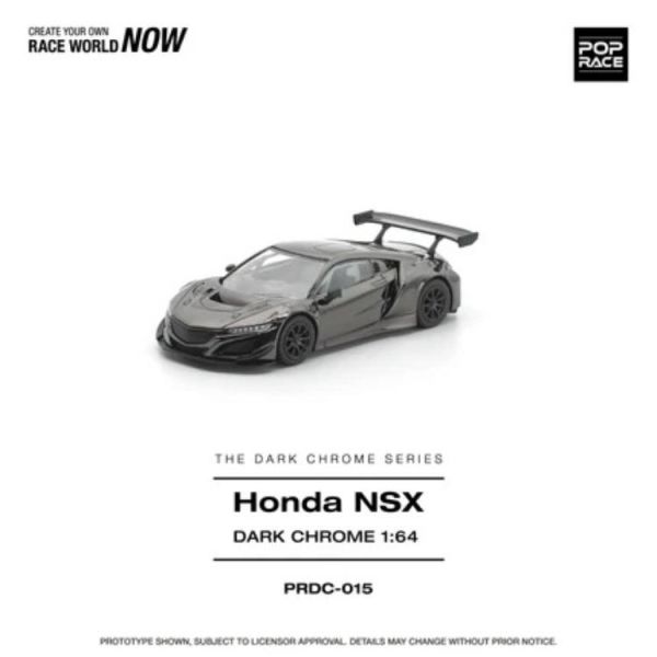 (預購) POP RACE 1/64 本田 暗黑電鍍系列 HONDA NSX GT3 EV022 DARK CHROME PRDC015 20260805 POP RACE 1/64 本田 暗黑電鍍系列 HONDA NSX GT3 EV022 DARK CHROME PRDC015