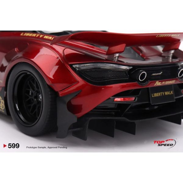 TOP SPEED 1/18 麥拉倫 McLaren 720S LB Works Gem Red TS0599 TOP SPEED 1/18 麥拉倫 McLaren 720S LB★Works Gem Red TS0599