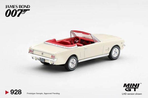 (預購) [吊卡版] MINIGT 福特 Ford Mustang convertible 1964 “Goldfinger” 法文版 LHD MGT00928-007F 20261001 [吊卡版] MINIGT 福特 Ford Mustang convertible 1964 “Goldfinger” 法文版 LHD MGT00928-007F