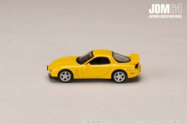 (預購) Hobby JAPAN 1/64 馬自達 Mazda RX-7 (FD3S) Type R Bathurst R 烈日黃 HJDM007B-14 (預購) Hobby JAPAN 1/64 馬自達 Mazda RX-7 (FD3S) Type R Bathurst R 烈日黃 HJDM007B-14