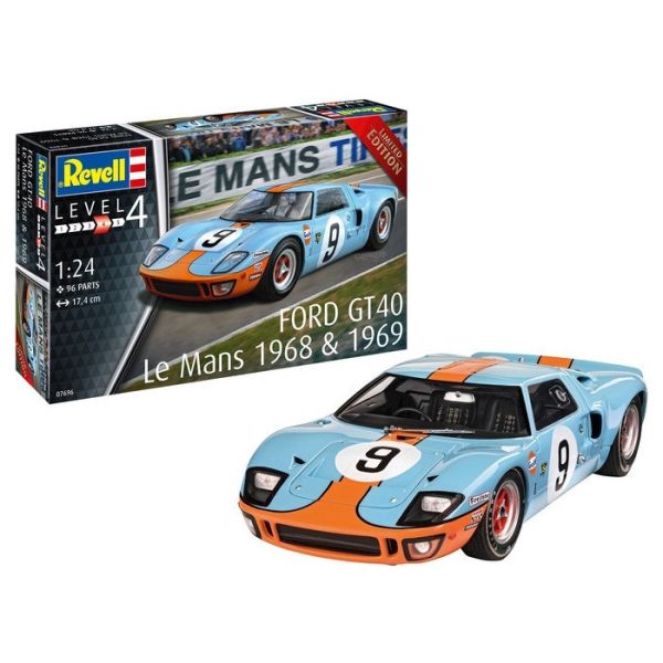 Revell 1/24 福特 GT40 利曼1968 組裝模型 Revell 1/24 福特 GT40 利曼1968 組裝模型