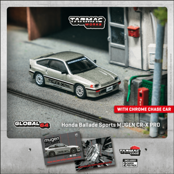 TARMAC WORKS 1/64 本田 HONDA Ballade Sports MUGEN CR-X PRO Silver T64G-TL058-SL TARMAC WORKS 1/64 本田 HONDA Ballade Sports MUGEN CR-X PRO Silver T64G-TL058-SL