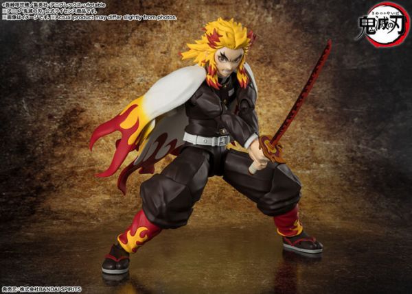 BANDAI S.H.Figuarts SHF 鬼滅之刃 煉獄杏壽郎 可動完成品 BANDAI S.H.Figuarts SHF 鬼滅之刃 煉獄杏壽郎 可動完成品