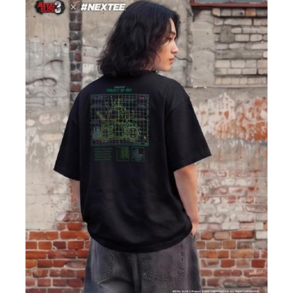 NEXTee 合金彈頭MetalSlug Project-001 寬版短袖T恤 黑&白 NEXTee 合金彈頭MetalSlug Project-001 寬版短袖T恤 黑&白