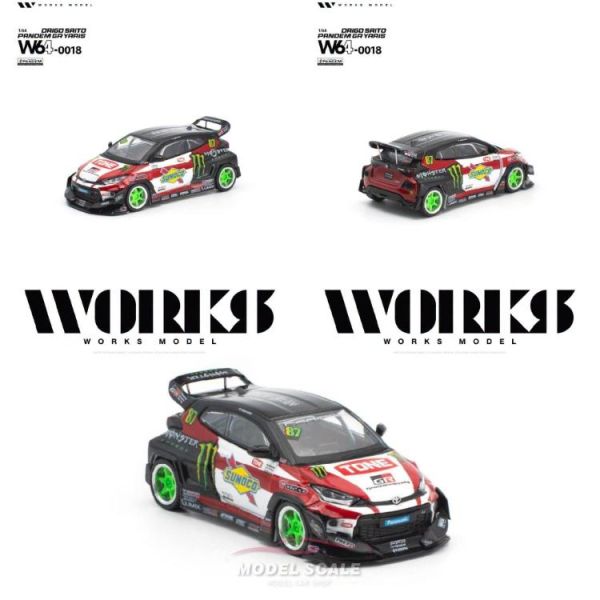 (預購) WORKS MODEL 1/64 PANDEM GR YARIS DAIGO SAITO W640018 20260728 WORKS MODEL 1/64 PANDEM GR YARIS DAIGO SAITO W640018