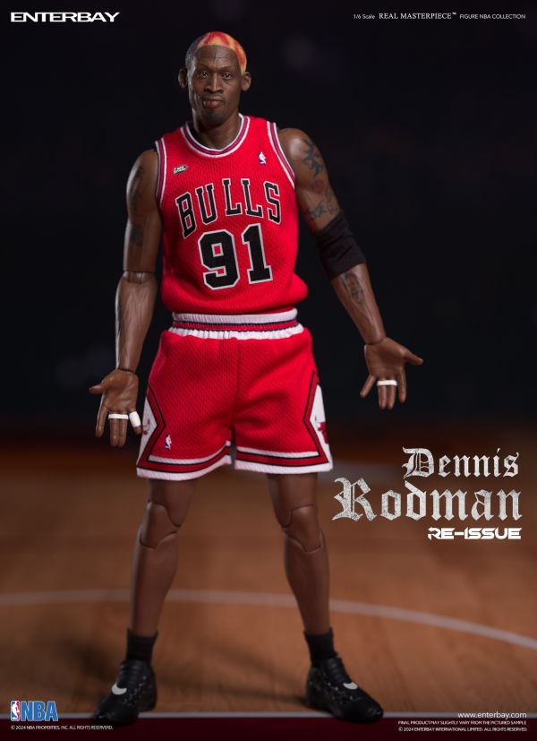 ENTERBAY 1/6 NBA系列 芝加哥公牛隊 小蟲 丹尼斯·羅德曼 Dennis Rodman 三頭雕 限量復刻版 可動完成品 ENTERBAY 1/6 NBA系列 芝加哥公牛隊 小蟲 丹尼斯·羅德曼 Dennis Rodman 三頭雕 限量復刻版 可動完成品