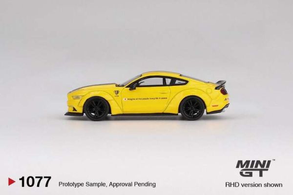 (預購) MINIGT 1/64 福特 LB-WORKS FORD MUSTANG Triple Yellow MGT01077-L (預購) MINIGT 1/64 福特 LB-WORKS FORD MUSTANG Triple Yellow MGT01077-L