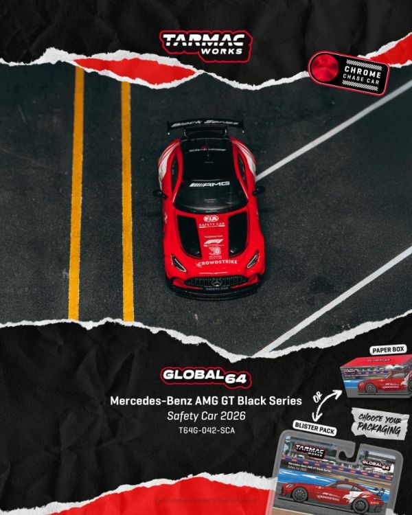 (預購) Tarmac Works 1/64 賓士 GLOBAL64 Mercedes-Benz AMG GT Black Series Safety Car 2026 T64G-042-SCA 20260824 Tarmac Works 1/64 賓士 GLOBAL64 Mercedes-Benz AMG GT Black Series Safety Car 2026 T64G-042-SCA