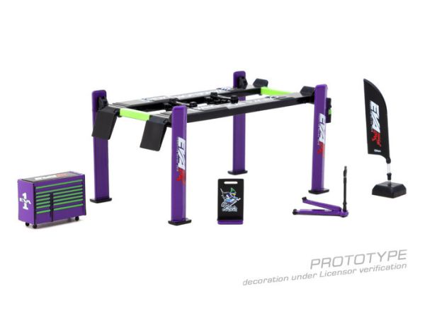 TARMAC WORKS 1/64 EVA 新世紀福音戰士 維修套組 Garage tools set EVA Racing T64A-TL001-EVA TARMAC WORKS 1/64 EVA 新世紀福音戰士 維修套組 Garage tools set EVA Racing T64A-TL001-EVA