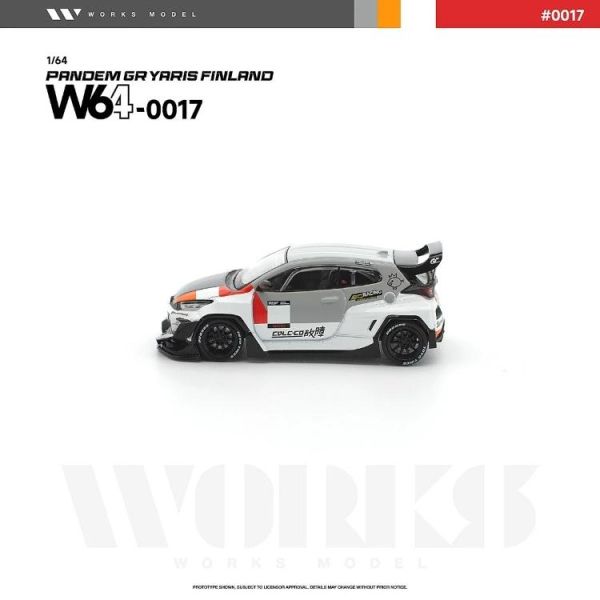 (預購) WORKS MODEL 1/64 PANDEM GR YARIS FINLAND W640017 20260625 WORKS MODEL 1/64 PANDEM GR YARIS FINLAND W640017