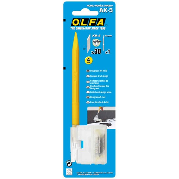 OLFA AK-5 細緻型筆刀 附30片刀片 收納盒 OLFA,AK-5,細緻型,筆刀,附,30片,刀片,收納盒,
