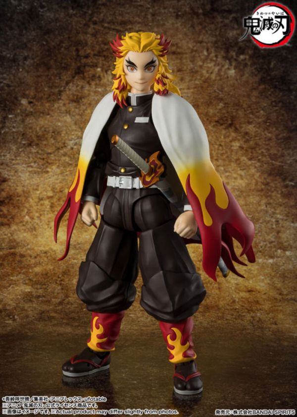 BANDAI S.H.Figuarts SHF 鬼滅之刃 煉獄杏壽郎 可動完成品 BANDAI S.H.Figuarts SHF 鬼滅之刃 煉獄杏壽郎 可動完成品