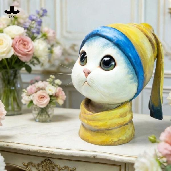 (預購) JXK 動物 戴珍珠耳環的貓 JXK330 20260319 JXK 動物 戴珍珠耳環的貓 JXK330