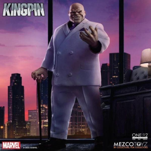 (預購) Mezco Toyz One:12 Collective 漫威 金霸王 約18cm 可動完成品 20260907 Mezco Toyz One:12 Collective 漫威 金霸王 約18cm 可動完成品