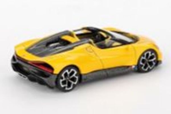 (預購) [吊卡版] MINIGT 1/64 布加迪 Bugatti W16 Mistral Yellow LHD MGT01137-BL 20251225 [吊卡版] MINIGT 1/64 布加迪 Bugatti W16 Mistral Yellow LHD MGT01137-BL