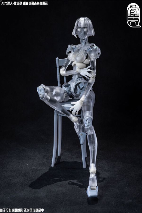 骨殼工坊 1/12 GK01FEC1 AI代理人 仕女型C1 透明版 可動完成品 骨殼工坊 1/12 GK01FEC1 AI代理人 仕女型C1 透明版 可動完成品