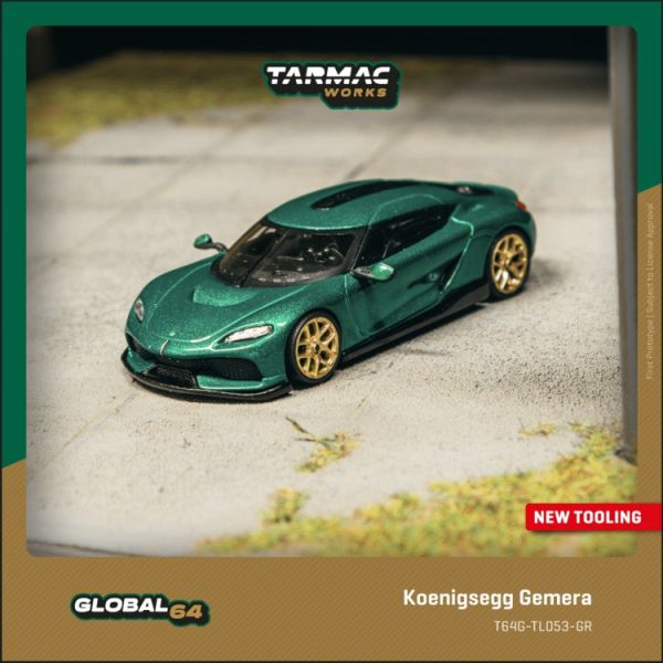 (預購) TARMAC WORKS 1/64 科尼賽克 Koenigsegg Gemera Green T64G-TL053-GR (預購) TARMAC WORKS 1/64 科尼賽克 Koenigsegg Gemera Green T64G-TL053-GR