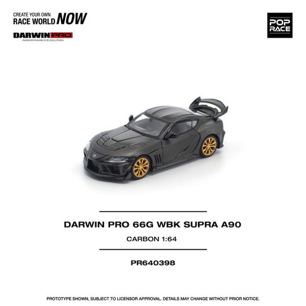 (預購) POP RACE 1/64 豐田 DARWIN PRO 66G WBK SUPRA A90 CARBON EDITION POP RACE 1/64 豐田 DARWIN PRO 66G WBK SUPRA A90 CARBON EDITION