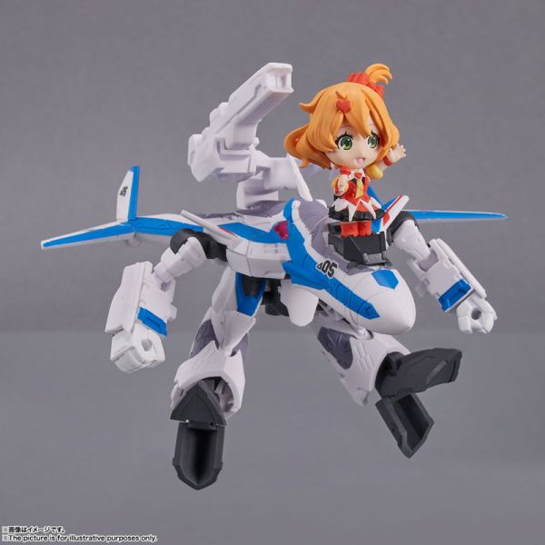 BANDAI TINY SESSION 超時空要塞Delta VF-31J 齊格菲 疾風機＆芙蕾雅 BANDAI TINY SESSION 超時空要塞Delta VF-31J 齊格菲 疾風機＆芙蕾雅