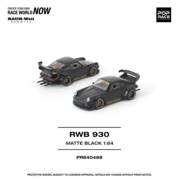 (預購) POP RACE 1/64 RWB 930 GUN METAL PR640559 20260923 POP RACE 1/64 RWB 930 GUN METAL PR640559