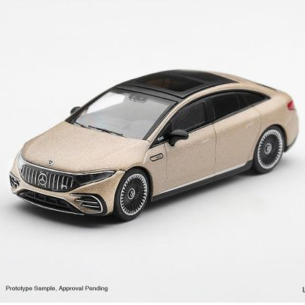 (預購) [吊卡版] MINIGT 1/64 賓士 Mercedes-AMG EQS 53 Gold LHD MGT01369-BL 20260827 [吊卡版] MINIGT 1/64 賓士 Mercedes-AMG EQS 53 Gold LHD MGT01369-BL