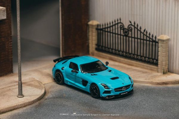(預購) [吊卡版] Tarmac Works 1/64 賓士 GLOBAL64 Mercedes-Benz SLS AMG Coupé Black Series Matte Blue T64G-027-BC 20260824 [吊卡版] Tarmac Works 1/64 賓士 GLOBAL64 Mercedes-Benz SLS AMG Coupé Black Series Matte Blue T64G-027-BC