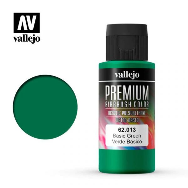 Acrylicos Vallejo 62013 高階色彩 Premium Color 基礎綠色 Basic Green 60 ml. Acrylicos,Vallejo,62013,高階色彩,Premium,Color,基礎,綠色,Basic,Green,60 ml.