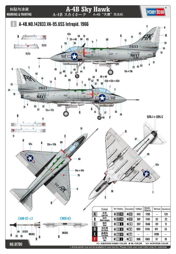 (預購) Hobbyboss 1/48 A-4B 天鷹 攻擊機 組裝模型 20260428 Hobbyboss 1/48 A-4B 天鷹 攻擊機 組裝模型