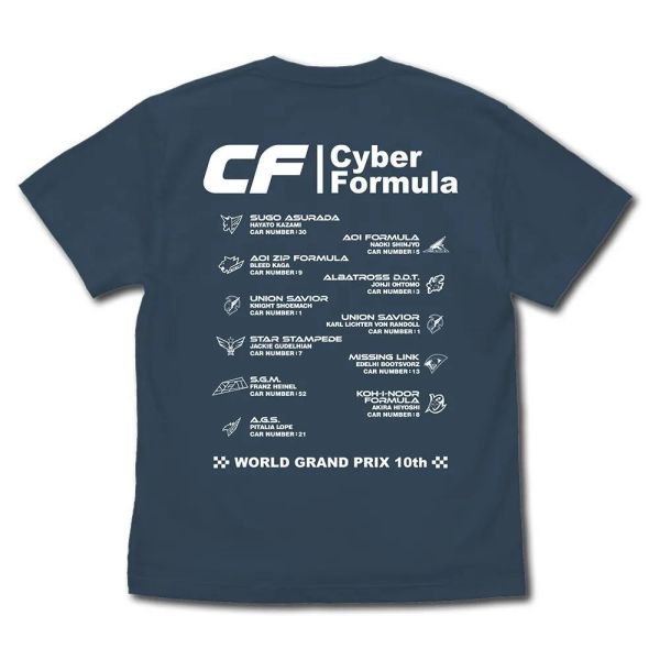 (預購) COSPA 閃電霹靂車 0916-2078 Cyber Formula 岩灰T恤/白T恤 (S / M / L / XL) 分別販售 20261103 COSPA 閃電霹靂車 0916-2078 Cyber Formula 岩灰T恤/白T恤 (S / M / L / XL) 分別販售