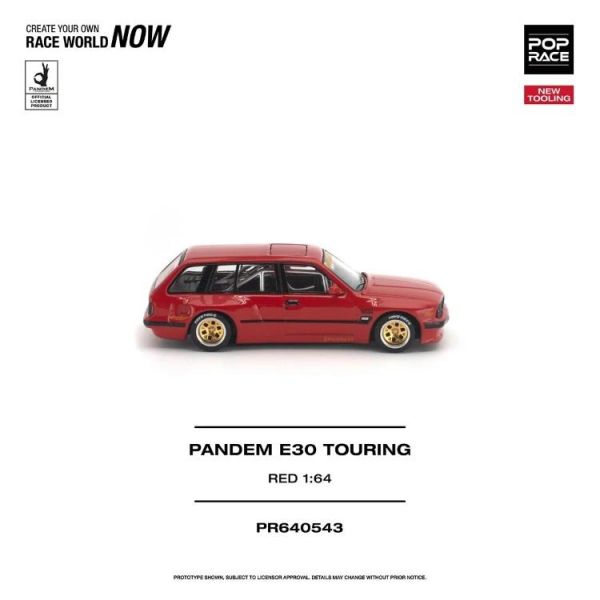 (預購) POP RACE 1/64 PANDEM E30 TOURING RED PR640543 20260625 POP RACE 1/64 PANDEM E30 TOURING RED PR640543