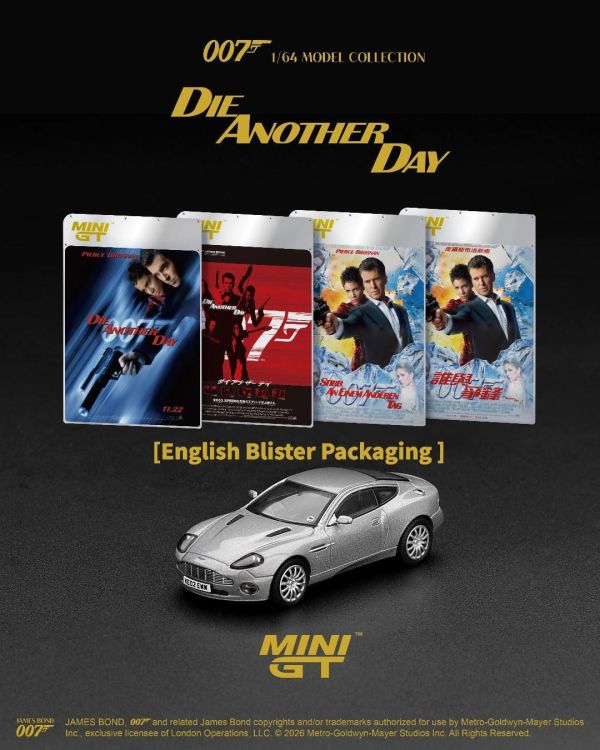 (預購) [吊卡版] MINIGT 奧斯頓馬丁 Aston Martin V12 Vanquish "Die Another Day" 德文版 RHD MGT00926-007G 20261001 [吊卡版] MINIGT 奧斯頓馬丁 Aston Martin V12 Vanquish "Die Another Day" 德文版 RHD MGT00926-007G