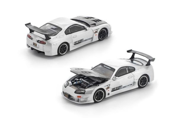 (預購) POP RACE 1/64 豐田 TOP SECRET GT300 SUPRA SILVER (預購) POP RACE 1/64 豐田 TOP SECRET GT300 SUPRA SILVER