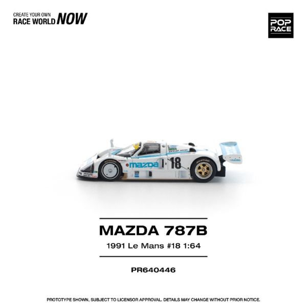 (預購) POP RACE 1/64 馬自達 MAZDA 787B 1991 LE MANS 24HRS #18 20260129 POP RACE 1/64 馬自達 MAZDA 787B 1991 LE MANS 24HRS #18