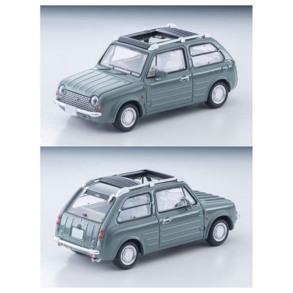 (預購) TOMYTEC LV-N394b 日產 Nissan PAO Canvas Top (Olive Grey) 1989 Model 20261101 TOMYTEC LV-N394b 日產 Nissan PAO Canvas Top (Olive Grey) 1989 Model