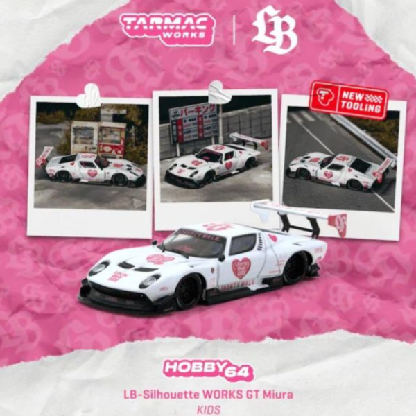 (預購) TARMAC WORKS 1/64 HOBBY64 LB-Silhouette WORKS GT Miura KIDS T64-098-KDS 20260706 TARMAC WORKS 1/64 HOBBY64 LB-Silhouette WORKS GT Miura KIDS T64-098-KDS