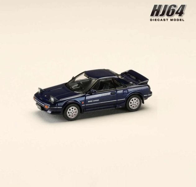 Hobby JAPAN 1/64 豐田 Toyota MR2 1600G-LIMITED SUPER CHARGER 1986 雲母藍 Hobby JAPAN 1/64 豐田 Toyota MR2 1600G-LIMITED SUPER CHARGER 1986 雲母藍