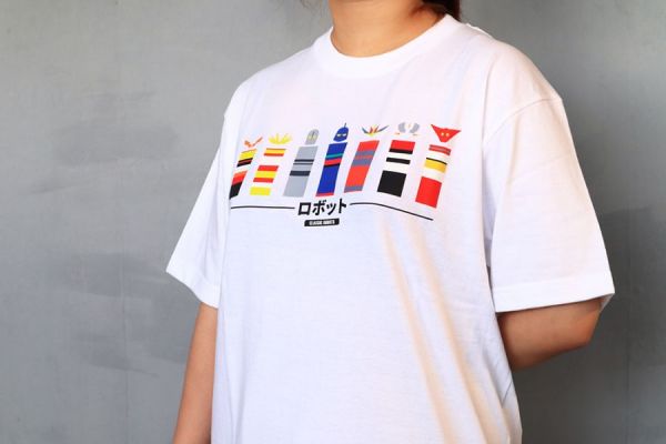 NEXTee 翻轉模玩系列 經典機器人 短袖T恤 白色＆黑色 NEXTee 翻轉模玩系列 經典機器人 短袖T恤 白色＆黑色