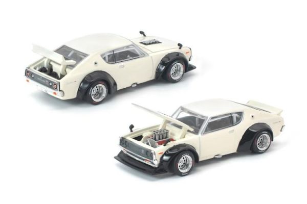 (預購) POP RACE 1/64 日產 KPGC110 KENMERI WHITE PR640210 20260319 POP RACE 1/64 日產 KPGC110 KENMERI WHITE PR640210