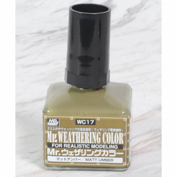 GSI 郡氏 Mr.HOBBY WC17 模型立體感強化專用濾光液態顏料 消光琥珀色 40ml  GSI 郡氏 Mr.HOBBY WC17 模型立體感強化專用濾光液態顏料 消光琥珀色 40ml 