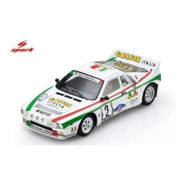 (預購) SPARK 1/43 蘭吉雅 Lancia 037 Rally No.2 Winner Targa Florio Rally 1984 43TF84 20260924 SPARK 1/43 蘭吉雅 Lancia 037 Rally No.2 Winner Targa Florio Rally 1984 43TF84
