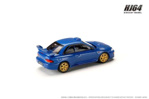 Hobby JAPAN 1/64 速霸陸 SUBARU IMPREZA 22B STi Version (GC8) Rally Base Car CARBON BLUE 碳纖藍 HJ647041BL Hobby JAPAN 1/64 速霸陸 SUBARU IMPREZA 22B STi Version (GC8) Rally Base Car CARBON BLUE 碳纖藍 HJ647041BL