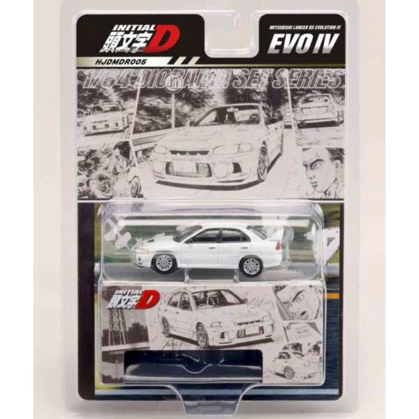 (預購) HOBBY JAPAN 1/64 三菱 Diorama Set Series Mitsubishi Lancer RS Evolution IV / Initial D 岩城清次VS藤原拓海 對戰場合 20261027 HOBBY JAPAN 1/64 三菱 Diorama Set Series Mitsubishi Lancer RS Evolution IV / Initial D 岩城清次VS藤原拓海 對戰場合