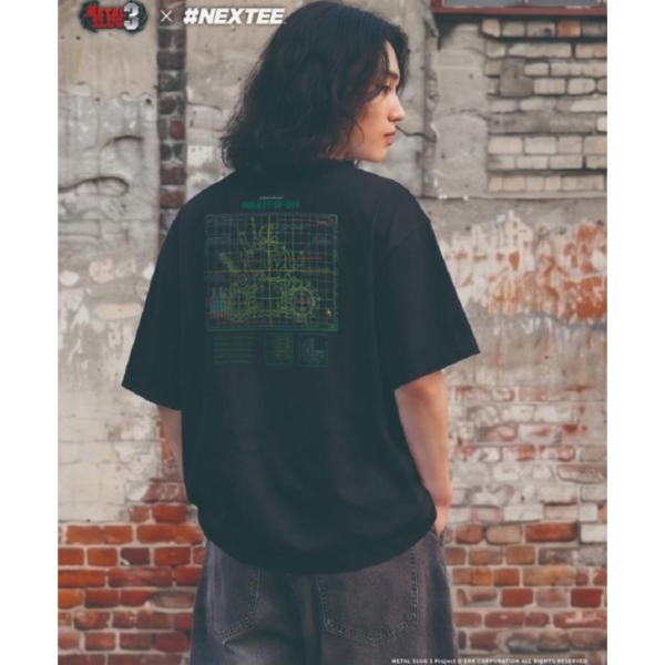 NEXTee 合金彈頭MetalSlug Project-001 寬版短袖T恤 黑&白 NEXTee 合金彈頭MetalSlug Project-001 寬版短袖T恤 黑&白