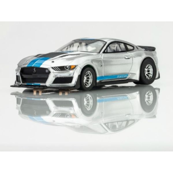 (預購) AFX Mega-G+ 1/64 2022年式 Shelby Mustang GT500KR 銀/藍配色 HO電刷賽車 22099 20260813 AFX Mega-G+ 1/64 2022年式 Shelby Mustang GT500KR 銀/藍配色 HO電刷賽車 22099